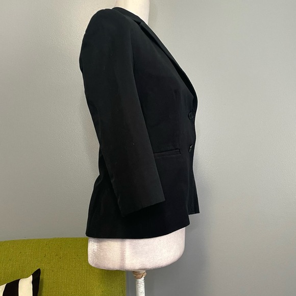 Ralph Lauren Black 3/4 Sleeve Tailored Blazer Jacket 4 - Picture 3 of 5